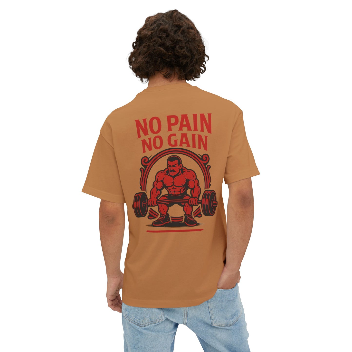 No Pain No Gain Oversized Boxy Tee