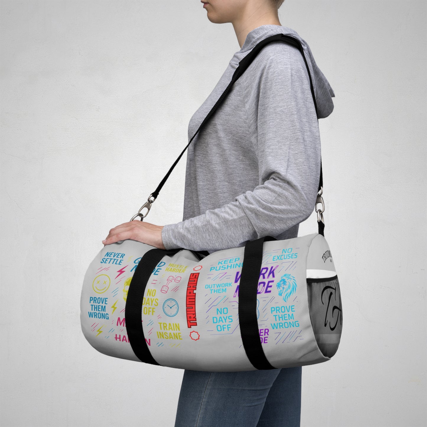 GYM Duffel Bag – Prove Them Wrong, Grind Harder, Perfect for Gym & Travel