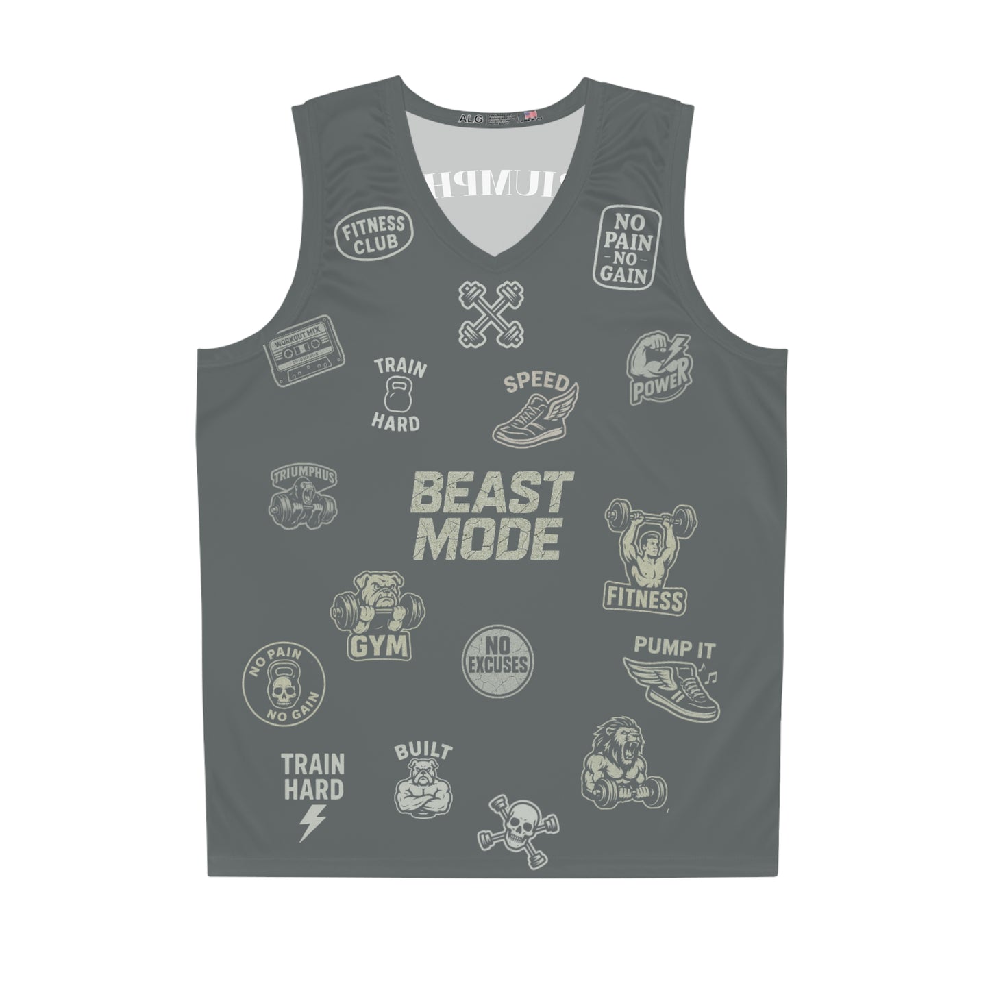 Beast Mode Basketball Jersey - Gym Wear for Fitness Enthusiasts, Ideal for Workouts and Sports Events