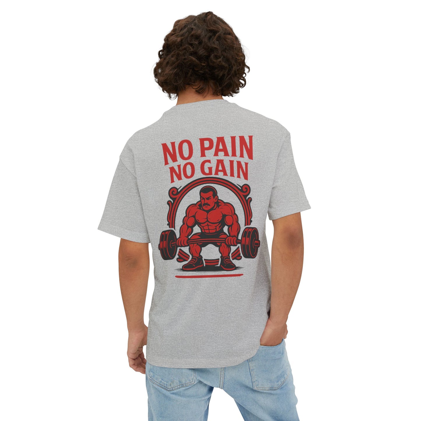 No Pain No Gain Oversized Boxy Tee