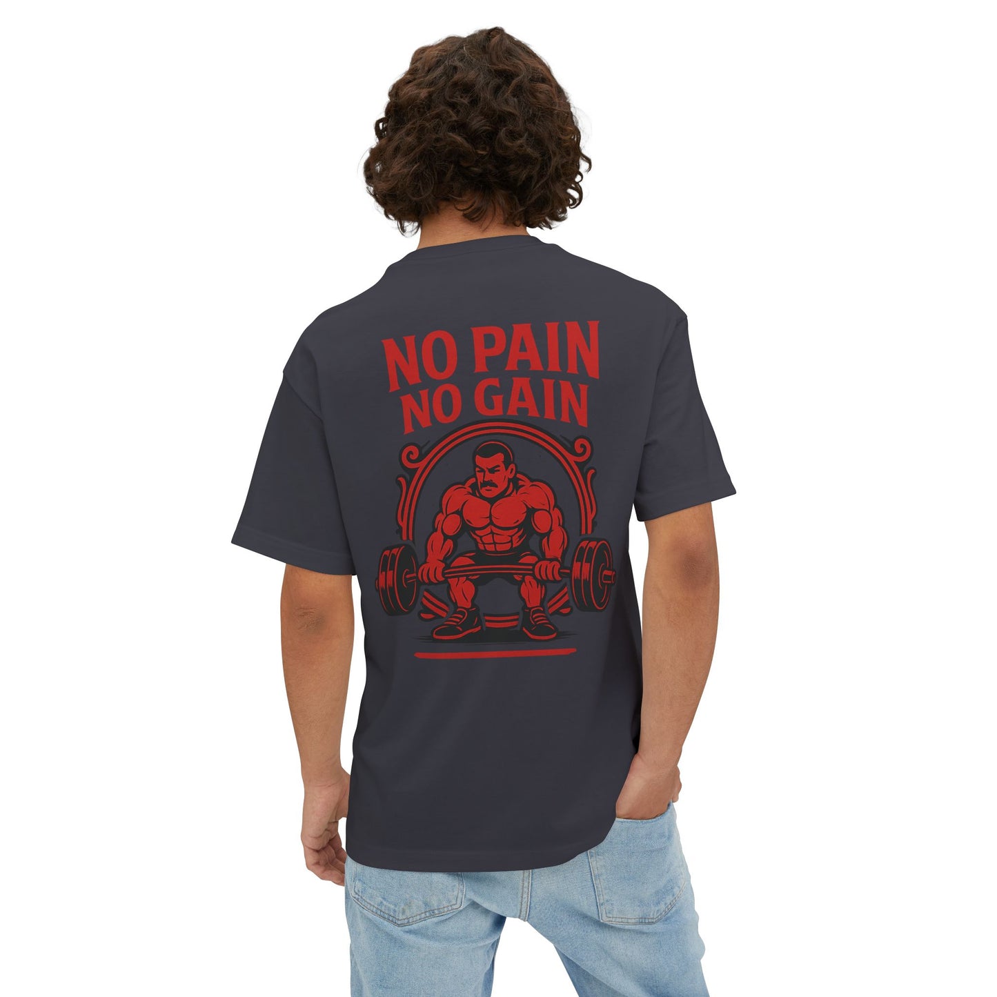 No Pain No Gain Oversized Boxy Tee