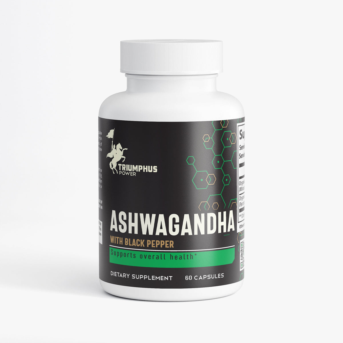Ashwagandha + Black Pepper – Natural Stress Support