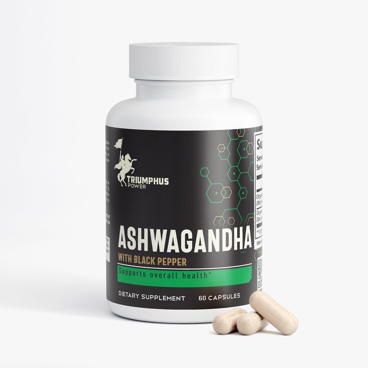 Ashwagandha + Black Pepper – Natural Stress Support