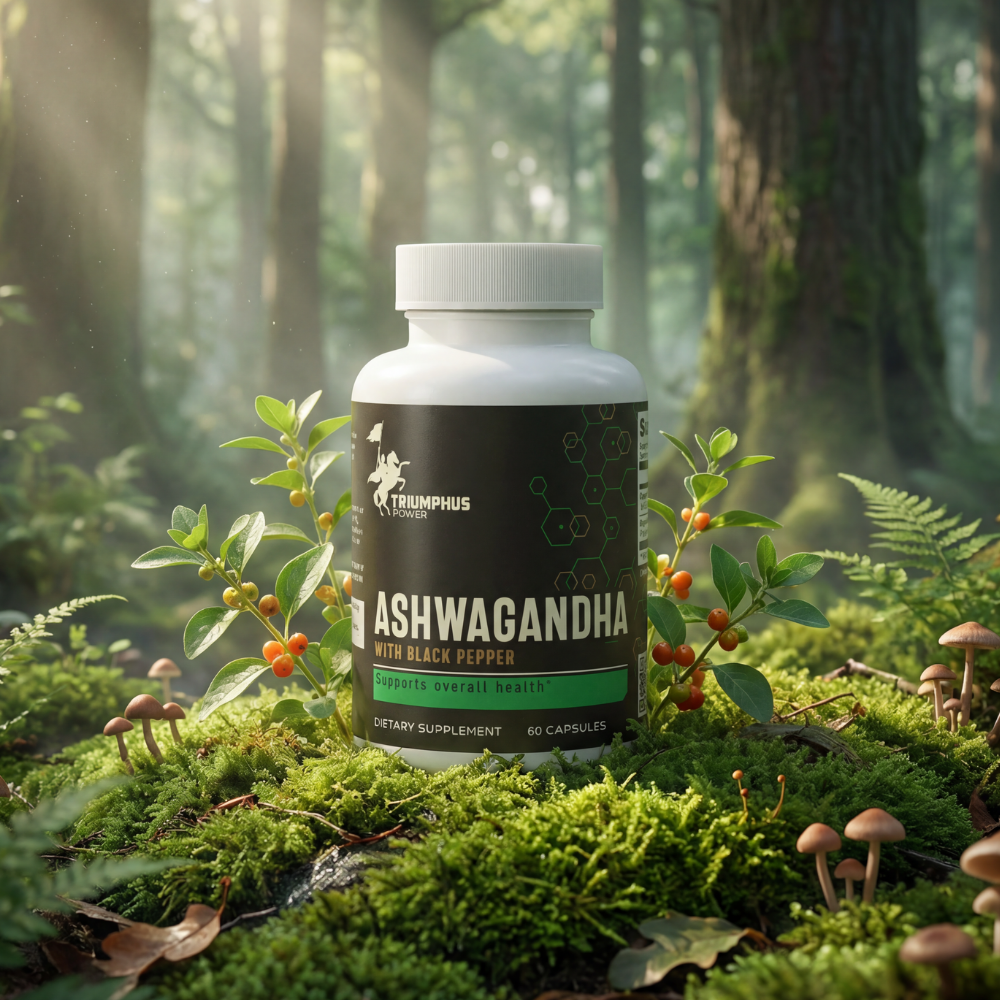 Ashwagandha + Black Pepper – Natural Stress Support